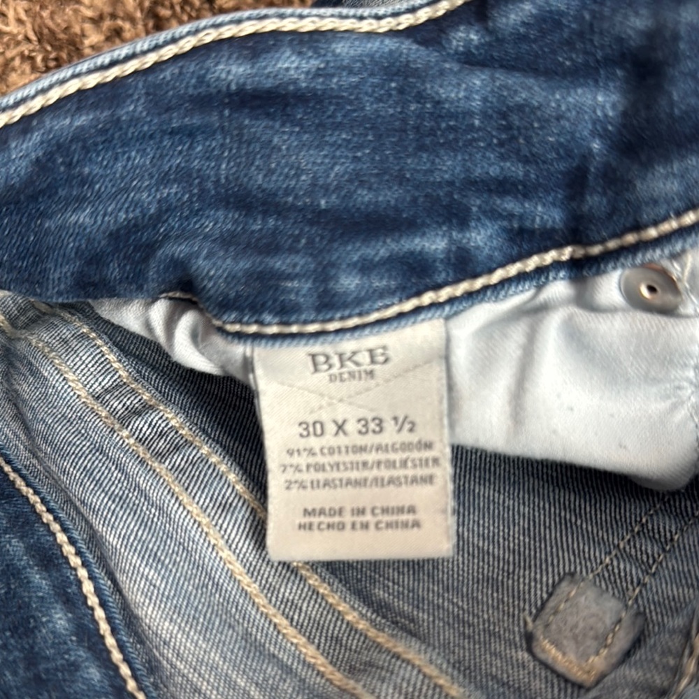 BKE Stella Denim in Classic Blue bootcut stretch jeans - Picture 2 of 4